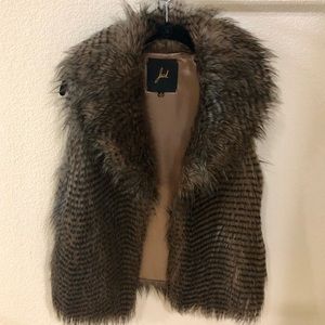 Faux fur vest